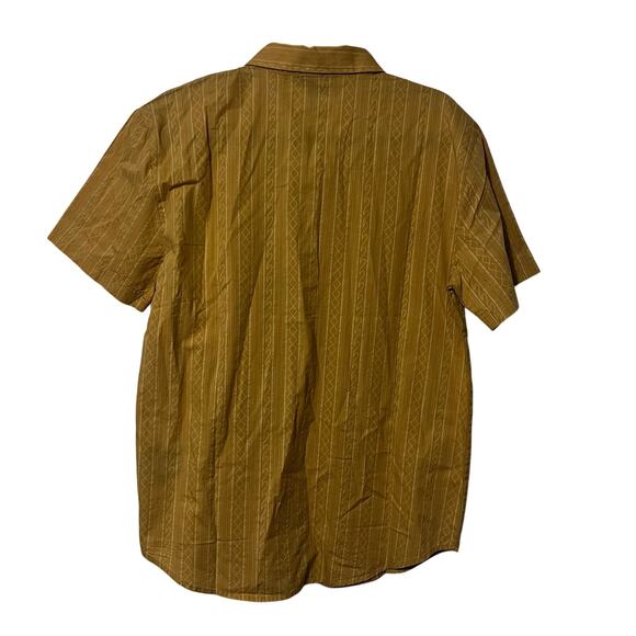 Billabong Billabonic Chase Button Shirt Mens M Short Sleeve Yellow Geo - Picture 3 of 7